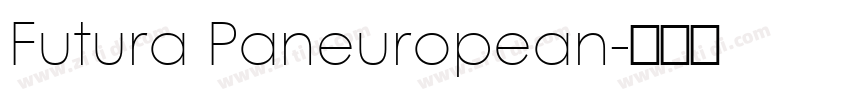 Futura Paneuropean字体转换